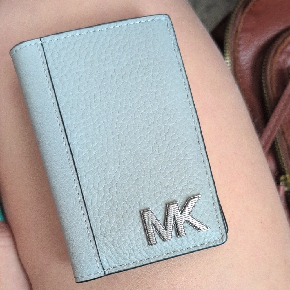 Michael Kors Gray Leather Wallet